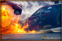 Ray Commisso Pro Mod Camaro Firey Crash Hitting The Wall Hard At ADRL By Seth Cohen