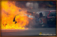 Ray Commisso Pro Mod Camaro Firey Crash And Ball Of Fire At ADRL By Seth Cohen