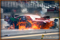 Ray Commisso Pro Mod Camaro In A Spin After Crashing Into The Wall By Seth Cohen